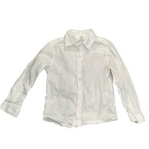 EUC H&M Toddler Boy 5T Classic White Kids Shirt